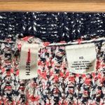 Anthropologie Moth Knit Short Sleeve Cardigan XS Boho Textured Button Front Black Photo 2