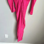 RONNY KOBO Astrid Zebra Print Midi Dress, Pink Size L Photo 10