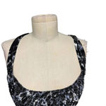 Free People  Virgo Moon‎ Velvet Slip Minidress Gray Black Leopard Size Medium Photo 3