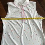 Lady Hagen  Sleeveless Golf Polo shirt White Fruit print Size M NWT Tennis Active Photo 6
