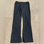 Alice + Olivia  Black Leather Trim Pants Size 4 Photo 4