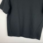 Everlane Sz Small Black Scuba Short Sleeve Boxy Sweatshirt Lagenlook Photo 9