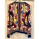 Talbots charming cardigan tea party printed sweater XL petite Photo 4