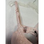 Smart & Sexy Pink Bra 38DD Lace Bow Floral Photo 3