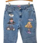 Dolls Kill  X Bratz collection flare wide jeans size XL stretch Photo 2