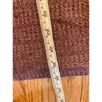 Three Dots  purple waffled puff sleeve funnel neck sweater Photo 5