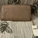 Anthropologie A Very Rare Vintner Beige Soft Leather NWT  Zip Around Wallet Photo 1
