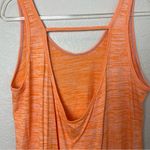 Kenneth Cole  REACTION Heathered Orange Sleeveless Hi-Lo Activewear Top Size L Photo 4
