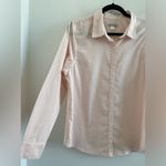 Outerknown  Women’s Light Pink Marlow Organic Cotton Button Down Shirt Medium Photo 4