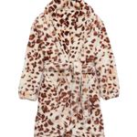 Aerie Animal Print Cozy Plush Robe, Medium Photo 3