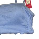 Xhilaration New NWT  Blue Smocked Cami Tank Bikini Swim Top Women's Size Small Photo 3