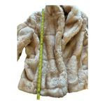 Relativity Relatively faux fur coat tan beige jacket Size Large Photo 4