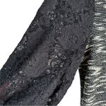 Anthropologie  Postmark Black White‎ Textured Tweed Knit Tunic Dress Lace Size S Photo 7