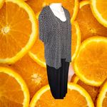 Ronni Nicole By Ouida Black and White 2 Piece Dress and Top Size 16 Photo 1