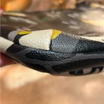 Fossil  Leaf print crossbody purse bag canvas with leather trim pockets Photo 6