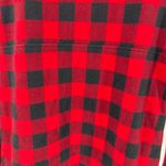 Entro  Buffalo plaid red black 1/4 snap pullover fleece medium pockets fall Photo 3