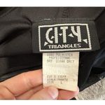 City Triangles Y2K Black Silver Floral Detail Ruffle Dress Large L Photo 6