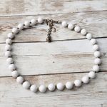 Monet Vintage  Necklace White Ball Necklace Photo 1