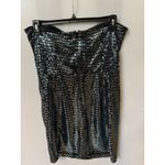 Ramy Brook Women's Daya Sequined Strapless Minidress Navy Disco Knit sz 14 Photo 5