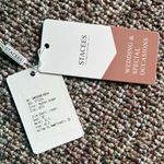 STACEES Hunter Green A Line Glitter Mini Dress Size 12 NWT Photo 7