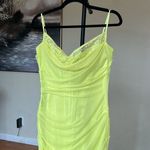 House Of CB House‎ of CB 'Nalini' Acid Lime Corset Maxi Dress NWOT size L Photo 5