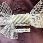 Anthropologie Anthro Hitherto x BHLDN Sway and Swirl Midi Dress Bridesmaid Silk Purple 12 Photo 4