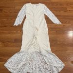 Alexis Off white lace midi Nadege Mermaid bride dress size small Photo 10