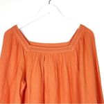 LC Lauren Conrad NWT LC square neck cotton gauzy lace trim 3/4 sleeve top blouse size medium NEW Photo 2