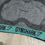 Gymshark  Long Sleeve Flex Crop Top in Charcoal Marl/Dusky Teal Size Small Photo 2