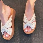 Off White Knot Wedge Sandal Size 6 Photo 0