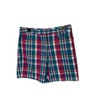 Lands' End  Plaid Shorts Womens Size 10 Mid Rise‎ Casual Colorful Photo 1