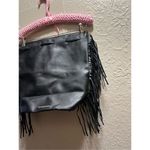 Victoria's Secret Victoria’s Secret Black Fringe Backpack Photo 1