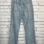 H&M  High Waist Loose Straight Jeans Women’s 6 Light Wash Distressed Y2K Hobocore Photo 9