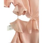 Fame and Partners Marissa Ruffle Maxi Dress Pale Pink Lined Boho Size 2 NWT Photo 5