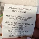 Paper Heart Linen Blend Shorts L Buon Appetito Print Italy Retro Festival Summer Photo 8