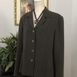 Jones New York  Blazer Jacket Size L/14 Lined Long Sleeve Lapel Notched Collar Photo 1