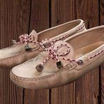 Tod's  Heaven Laccetto Scooby Doo Shoes Light Pink Slip On Driving Sz 36 6 READ Photo 0