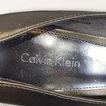 Calvin Klein Katell Bronze Metallic Gold Pump Heels Peep Toes Size 6M Photo 10