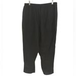 Flax  Black 100% Linen Pants Size Medium Photo 1