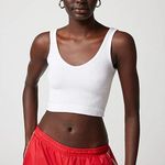 Urban Outfitters Out From Under White Drew Seamless Ribbed Cropped Tank Top Photo 1