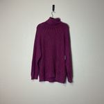 Free People Big City Turtleneck Sweater In Mulberry Garnet Size Medium NWT Photo 5