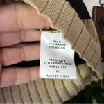 Boutique GILLI 2 piece‎ knit striped Sweater Skirt Set Women’s SIZE MEDIUM Tan Photo 10