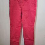Gap Khakis Pants Hot Coral Broken-In Straight Casual Solid Spring Staple Pink Photo 0