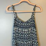 Hollister  Romper Blue Aqua & White Floral Sleeveless Romper Sz M EUC Summer Photo 1