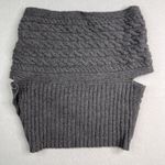 Fisherman Out Of Ireland Wrap Crossover Cable Knit Sweater Wool XL Gray Photo 1