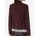Theory  Jonita K Blazer, Garnet Ponte Open Front Burgundy, Size 2 Photo 1