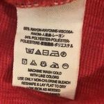 Free People  Oversized Red Boho Shark Tail High Low Shirt Sz XS Photo 12