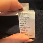 Soft Surroundings  COTTON/LINEN BLEND MANDARIN COLLAR KIMONO TUNIC NAVY Medium Photo 9