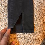 Kate & Mallory Black Denim Pants Split Hem Stretch Casual Career Size 2 Photo 1