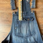 LEI Shortalls Jeans Indigo Denim Button Buckle Size M 100% Cotton Blue Size M Photo 7
